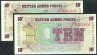 British Armed Forces - 10 new Pence - 6th Series : 2 notes in sequence - United Kingdom (GB), India, Philippines, Thailand Banknotes in sequence