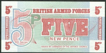 British Armed Forces - 5 new Pence - 6th Series