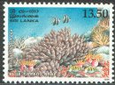 Corals of Sri Lanka - Blue-tipped - Sri Lanka Mint Stamps