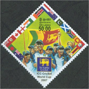 ICC Cricket World Cup 2007 - Sri Lanka Mint Stamps